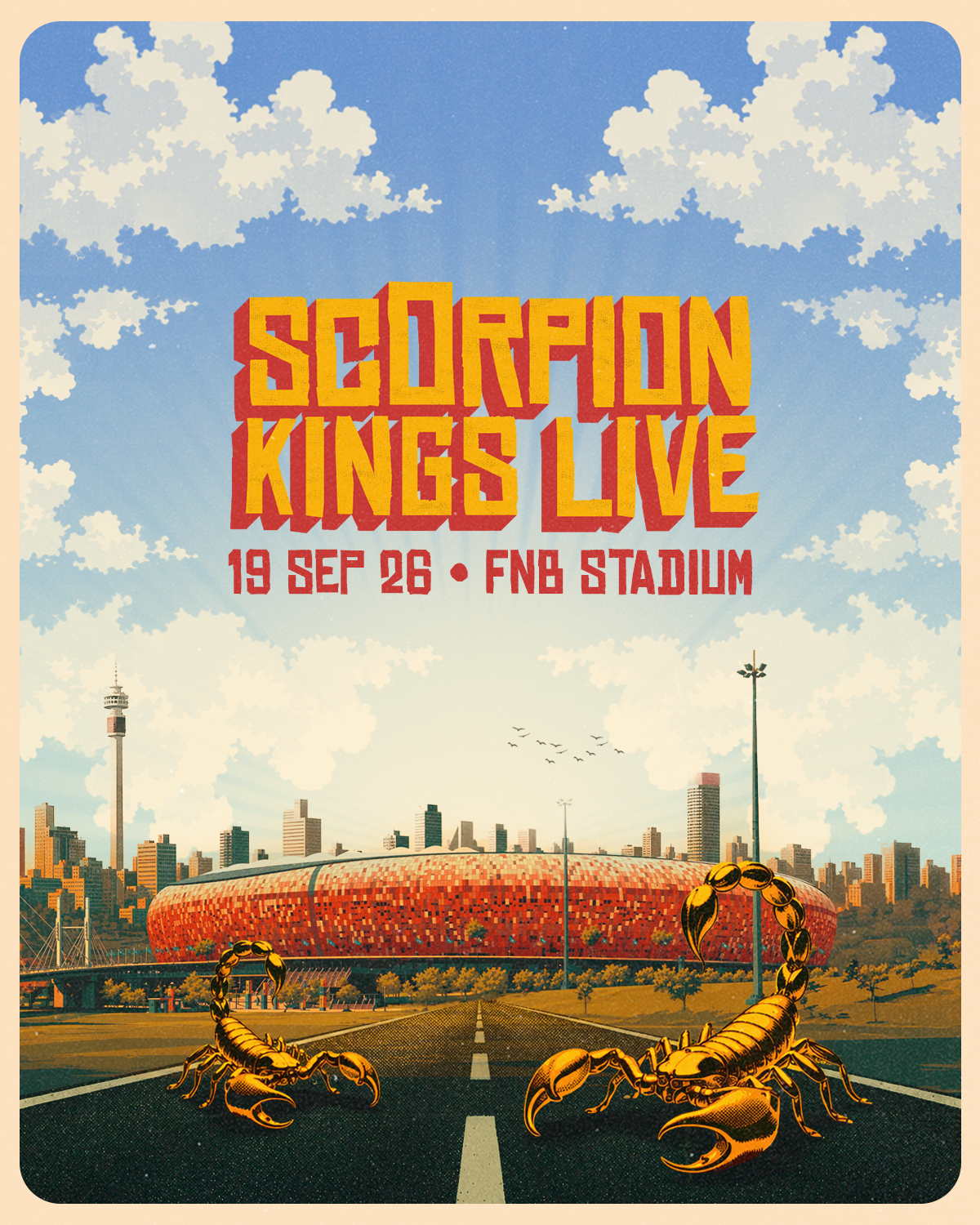 SCORPION KINGS LIVE TICKETS SET TO DROP AS FNB STADIUM SPECTACLE DRAWS NEAR